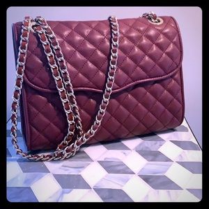Rebecca Minkoff Burgundy Quilted Crossbody